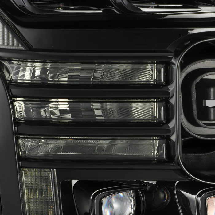 15-17 Ford F150 PRO-Series Halogen Projector Headlights Jet Black - Image 2