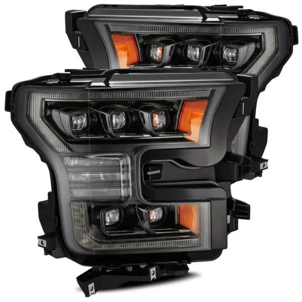 15-17 Ford F150 PRO-Series Halogen Projector Headlights Jet Black