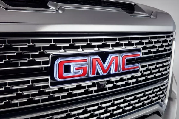 2020-2021 GMC Sierra Illuminated Front Grille Emblem Red OEM